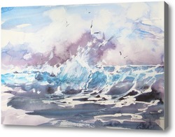 Картина Морская живопись. Волна.
