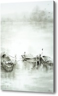 Картина Лодки на воде