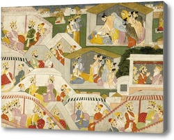 Картина Эпизод из Махабхарата, 1820