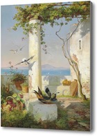 Картина Вид с беседки, на фоне Везувия