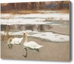 Картина Лебеди
