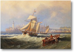 Картина Голландские суда отправляющиеся за границу от Скарборо