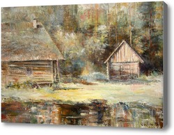 Картина Старая деревня