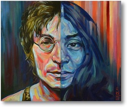 Картина Джон Леннон и Йоко Оно .