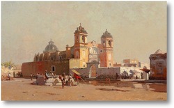 Картина Церковь Санта-Анна в Мексике, 1885