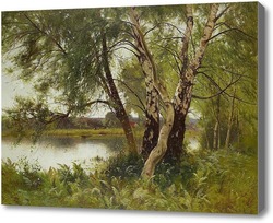 Купить картину Спокойный пейзаж реки, Партон Эрнест