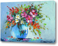 Картина Букет летних цветов в вазе