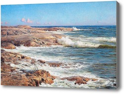 Картина Скалы у моря, Марстранд