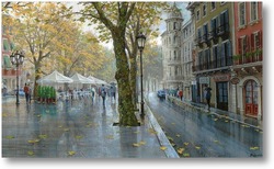 Картина Парижские улочки 3