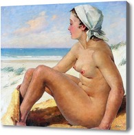 Картина Девушка на пляже