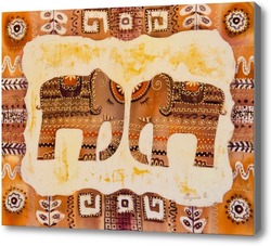 Картина Два слона