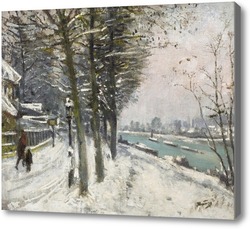 Картина Риверсайд в снегу