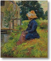 Картина Мадам Гийомен,рыбалка