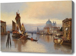 Картина Венецианская сцена с видом на Санта-Мария