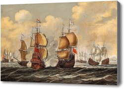 Картина Морское сражение