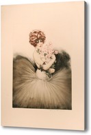 Картина Танцовщица с букетом роз