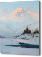 Картина Зимние Сумерки на горе Маккинли
