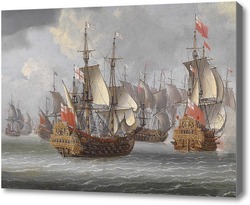 Картина Британские военные корабли, Сэйлмэкер Исаак