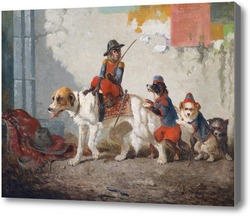 Купить картину Небольшие цирковые акробаты, 1866