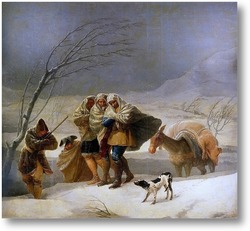 Картина Метель или зима