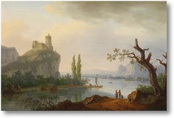 Картина Скалистое побережье с замком