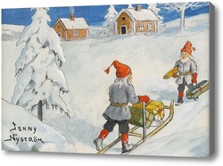 Картина Рождественские гномы.