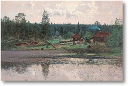 Картина Пейзаж с озером