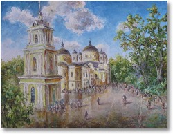 Купить картину У Матроны. Покровский монастырь