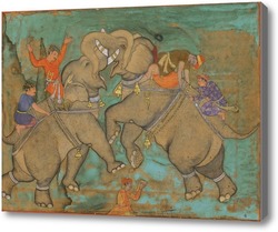 Картина Битва на слонах