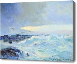 Картина Морской пейзаж с чайками