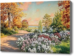 Картина Сад с цветами