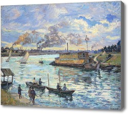 Картина Сцена на реке
