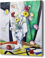 Картина Натюрморт с цветами, фруктами, Пепло Сэмюэл