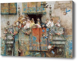 Картина Карнавал в Риме, 1881