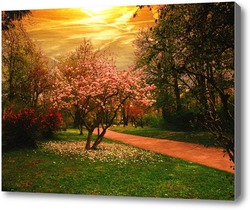 Купить картину Весенний парк
