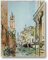 Картина Рио-ди-Сан-Барнаба, Венеция