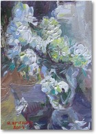 Картина Хризантемы на столе