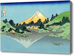 Картина Отражение Фудзи на поверхность воды