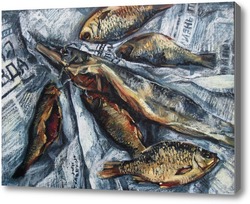Картина Натюрморт с рыбой