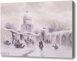 Картина Зима в Бухаре
