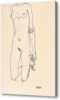 Картина Торс девушки на коленях, 1913