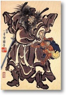Картина Шоки и Демон, период Эдо
