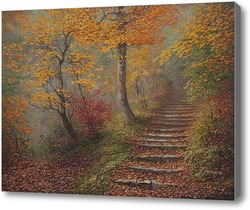 Картина По ступеням с осенью...