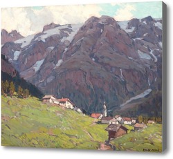 Картина Горы в швейцарских Альпах