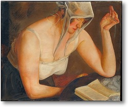 Картина Читающая женщина