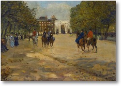 Картина Верховая езда в Гайд-парке