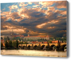 Купить картину рассвет в Праге