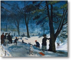 Картина Центральный парк, зима