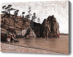 Картина Скалистый берег, о.Ольхон