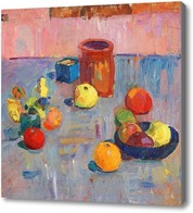 Картина Натюрморт с апельсинами  и горшком